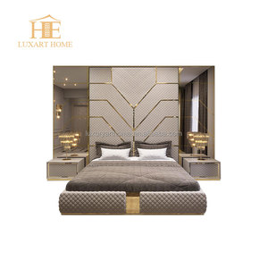 Arredamento di Lusso per Camera da <span class=keywords><strong>Letto</strong></span> Testiere Moderne Pannelli Murali Adesivi in Tessuto per Sfondo <span class=keywords><strong>Letto</strong></span> <span class=keywords><strong>Matrimoniale</strong></span> King Size per Hotel - Product Image 6