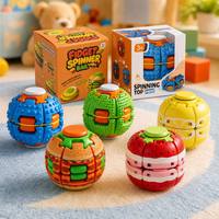 Hamburger Fruit Multi-Style Fidget Spinner Bal Drukknop Draaiende Gyro Stressverlichtende Speelgoed voor Volwassenen Kinderen Kantoor Bureau Vingermassage