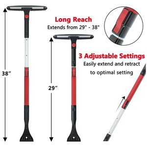 5 trong 1 tuyết xẻng Kit với <span class=keywords><strong>Ice</strong></span> scraper, có thể tháo rời squeegee và mở rộng tuyết bàn chải cho xe kính chắn gió, tuyết cạo cho xe - Product Image 6