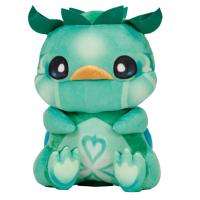 Jouet en peluche oiseau vert turquoise dégradé personnalisé OEM/ODM, créature fantaisie, jouet en peluche doux, animal en peluche oiseau sur mesure