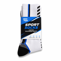Emballage de luxe écologique personnalisé en papier pour chaussettes avec logo imprimé et bande en carton