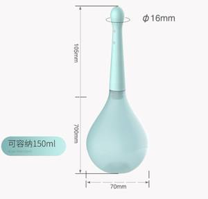 Pembersih Anal Enema Douche botol mandi tidak beracun tekan Manual dapat digunakan kembali vagina - Product Image 6