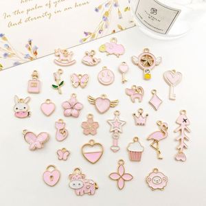 Assorted 400-piece Set Small Charms Drip Oil DIY Bracelets Necklaces Earrings Pendants Keychains Pendant Accessory Materials - Product Image 4