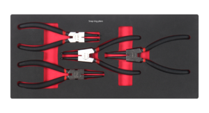 4 cái EVA bọt khay tự làm công cụ uốn cong mũi tròn Kìm Cắt Dây circlip Kìm kim dài Snap Vòng kìm - Product Image 3