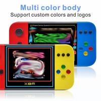 Console de jeu miniature portable X8M Classique 500 jeux rétro HD Écran 3,5 pouces Rechargeable Double joueur Sortie AV pour garçons filles enfants
