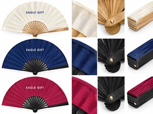 พัดมือพับได้ผ้าไหมลายไม้ไผ่หลากสี ขายส่ง พัดมือหลากสี - Product Image 4