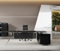 Table de bureau de direction moderne de luxe au design minimaliste pour PDG Caractéristique durable