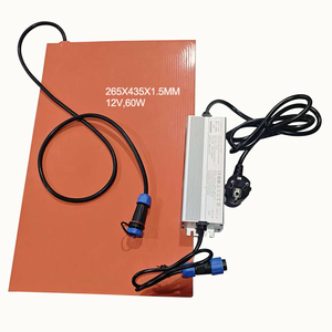 Couverture chauffante 12v 60w 265x435x1.5mm pour la livraison de nourriture, tapis chauffant pour la nourriture, petit chauffe-pizza, boîte de <span class=keywords><strong>moto</strong></span> - Product Image 2