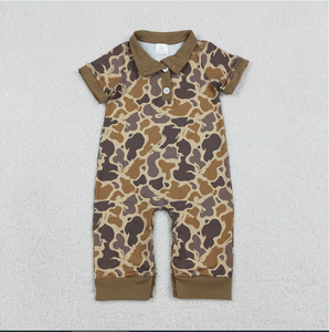 Combinaison d'été pour bébé garçon, imprimé camouflage marron, Baby SR3638 - Product Image 5