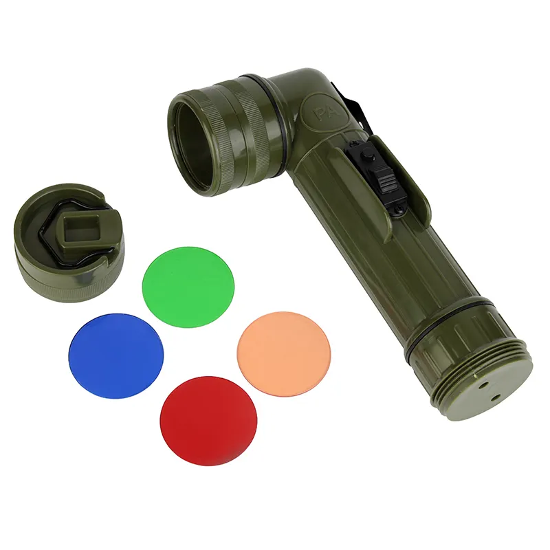 L-Shaped Change The Color Of The Light Waterproof High Quality LED Plastic Flashlight