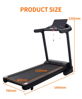 Tapis roulant électrique pliable pour usage domestique, moteur 1,5 CV, machine de course motorisée avec écran LED, équipement de fitness silencieux pour la maison