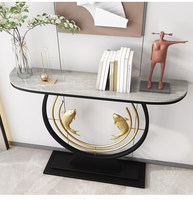 Table console de porche en métal Microlite de luxe, design moderne et minimaliste, fonction de démontage, mobilier pour la maison
