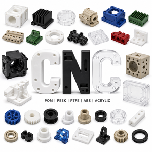 CNC Machining Milling Precision Plastic Acrylic <b>ABS</b> POM Polycarbonate Polyurethane Parts <b>Machinery</b> Processing Service for Teflon - Product Image 1