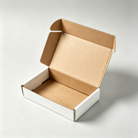 Boîte d'emballage en carton ondulé personnalisée avec impression artistique, fabriquée à partir de matériaux recyclés, pour la présentation de produits et l'utilisation commerciale (vente en gros)