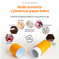 Tube en papier rond à l'épreuve des enfants avec logo personnalisé imprimé pour l'emballage de comprimés de vitamines et de capsules à base de plantes pour les soins de santé