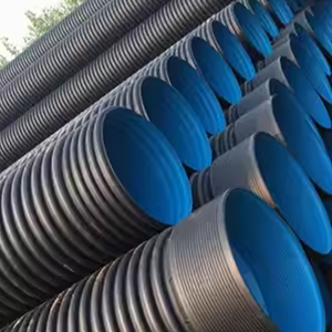 24 inç HDPE korozyon direnci yeraltı plastik tüpler 2.5 inç HDPE sulama oluklu boru bağlantı parçaları tipi su - Product Image 6