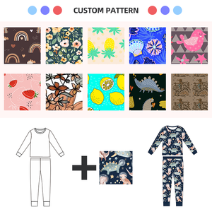 Vêtements pour enfants en coton biologique, pyjamas en coton personnalisés en gros, <span class=keywords><strong>ensemble</strong></span> de vêtements pour tout-petits en deux pièces - Product Image 2