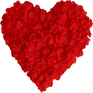 Lot <span class=keywords><strong>de</strong></span> 100 comprimés <span class=keywords><strong>de</strong></span> pétales <span class=keywords><strong>de</strong></span> rose colorés pour la décoration <span class=keywords><strong>de</strong></span> mariage ou <span class=keywords><strong>de</strong></span> la Saint-Valentin pétales artificiels non tissés vente en gros - Product Image 4