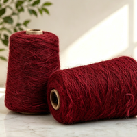 Fil à tricoter et à crocheter de luxe en velours nuageux, doux, moelleux, extensible, de haute qualité, 1/4.2 Nm, style alpaga à poils longs