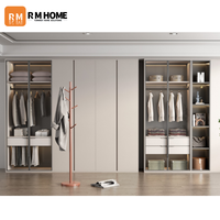 Armoire de chambre et de salon moderne en bois massif et MDF chêne, personnalisable pour toute la maison, couleur crème, réglable, avec garantie de 5 ans