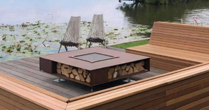 Cheminée extérieure multi-combustibles sur mesure pour projets de villas et d'hébergements touristiques - Product Image 4