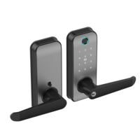 Cerradura de puerta inteligente eléctrica con llaves de seguridad de conectividad Wifi de huellas dactilares para puerta Compatible con el tipo de código de la aplicación