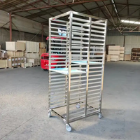Chariot de boulangerie en acier inoxydable personnalisé, détachable, pour plateaux de cuisson et de séchage, vente en gros d'usine