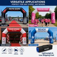 Arche gonflable personnalisée pour course de trail, ligne d'arrivée, en polyester robuste 420D 600D Oxford, porte publicitaire par sublimation