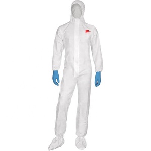 SMS jetable TYPE 5/6 Combinaison blanche et bleue couleur amiante preuve globale - Product Image 4