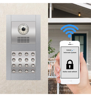 Système de sécurité d'interphone vidéo de moniteur d'écran tactile de vente chaude TCP/IP 7 "pour la construction de villa et d'appartements