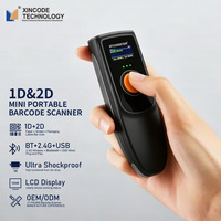 Escáner de Códigos de Barras 2D Inalámbrico Portátil Xincode MINI, Lector de Códigos QR para Logística e Inventario