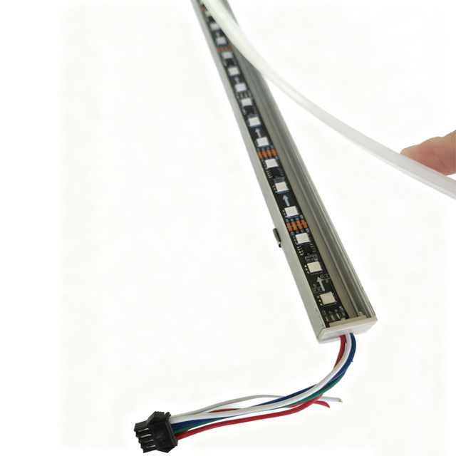 1000mm Digital RGB IC ALU Profile RGBIC LED Strip Bar Light 6000K Daylight 2-Year Warranty CN Origin