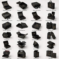 Boîte à fermeture magnétique en carton rigide noir de luxe personnalisée avec insert en EVA pour l'emballage d'appareils de beauté haut de gamme