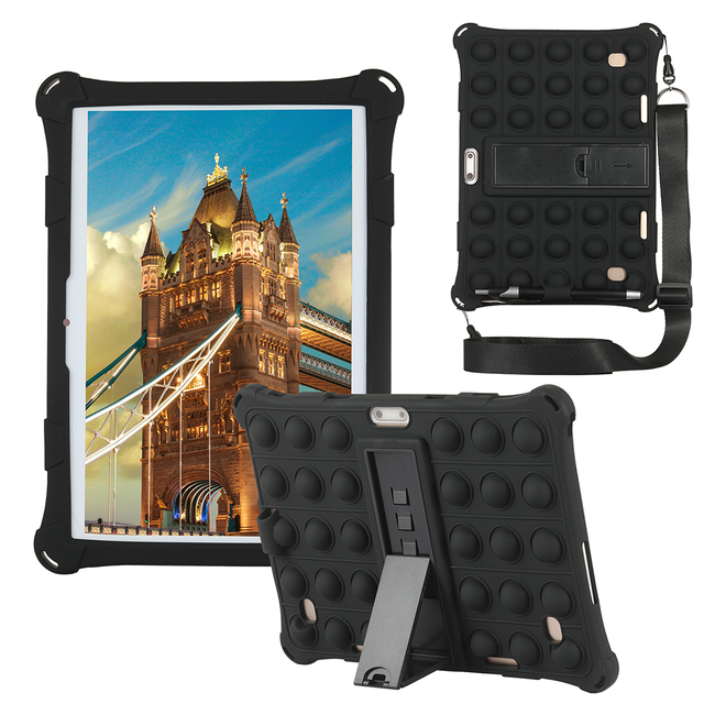Newest 2026 Tablet Armor Hand Strap PC Silicone Cover Shockproof Safe 10inch Tablet Case UV Printing Laser Engraving