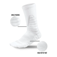 Chaussettes de sport professionnelles personnalisées pour hommes, femmes, jeunes, unisexes, chaussettes de basket-ball, chaussettes de course, respirantes, épaisses, logo personnalisé