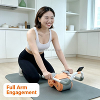 Rodillo Abdominal de Rebote Automático para Reafirmar el Cuerpo, Entrenamiento Deportivo en Casa para Adultos, Ejercicio Diario de Fitness
