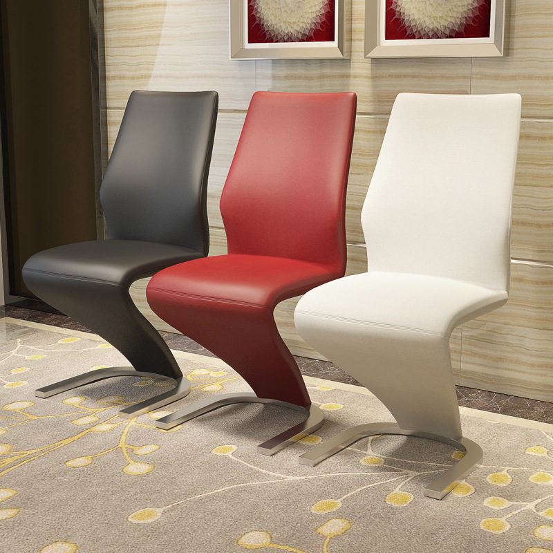2020 new modern luxury design mermaid style leather dining chairs set