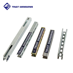 41x41 मिमी 41x21 मिमी स्लिटेड हॉट डुबकी गैल्वेनाइज्ड स्ट्रैट चैनल जी स्टील अनस्टरट सी चैनल - Product Image 2