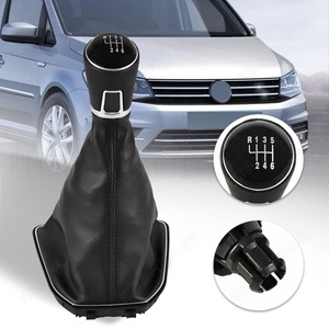 Housse de pommeau de levier de vitesse en cuir pour Volkswagen Caddy 2016, 6 vitesses, design ergonomique pour la protection de l'intérieur de la voiture - Product Image 2