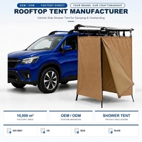 Tente de douche mobile montée sur véhicule, cabine de change extérieure, auvent de toilette pour toit de voiture, accessoires de camping 4x4 imperméables pour SUV
