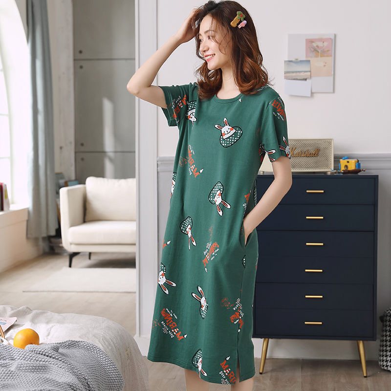 WiWi Women's Bamboo Nightgown - 3/4 Sleeve Sleep Shirt, Lightweight Pajamas, Plus Size S-4X - View #10