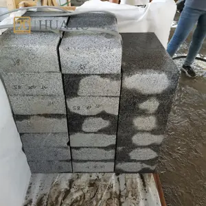 Huaxu 공장 G654 중국 다크 그레이 화강암 벽돌 화강암 석판 화강암 바닥재 용 광택 및 화염 표면 포장 돌