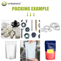 Machine de remplissage et d'emballage rotative entièrement automatique à grande vitesse pour sachets préformés Doypack, avec double peseuse à 14 têtes pour aliments et papier