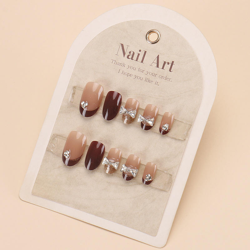 เล็บทำด้วยมือ1389ขนาด XS 10ชิ้นกล่อง