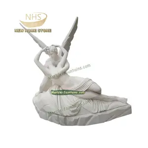 Antonio Canova Large Cupid Greek Love Famous Eros Goddess Marble Cupid and Psyche Statue