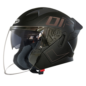 Casques de moto rétro ABS à face ouverte, casques de scooter, casques de chopper, casques de moto jet, casques ouverts 3/4 DOT - Product Image 1