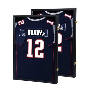 Cadre d'affichage en jersey noir acrylique anti-UV IHEIPYE, à suspendre au mur, et boîte à ombre de 24*32'' pour l'affichage des maillots - Product Image 1