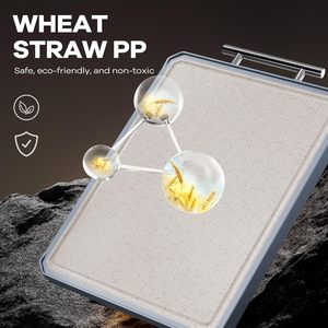 Tabla de Cortar de Doble Cara para Descongelar Carne y Queso con Ranura para Jugo, de Acero Inoxidable, Apta para Lavavajillas y Antibacteriana - Product Image 3