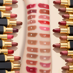 22 màu nude nâu OEM nhà sản xuất Vegan tàn ác miễn phí sang trọng siêu kem không dính nhãn hiệu riêng nhung Matte son môi - Product Image 2