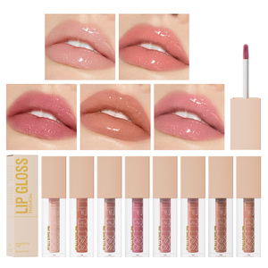 Vente en gros de gloss à lèvres volumisant hydratant brillant 5 ml, label privé, sans cruauté, biologique, gloss à lèvres hydratant, logo - Product Image 1